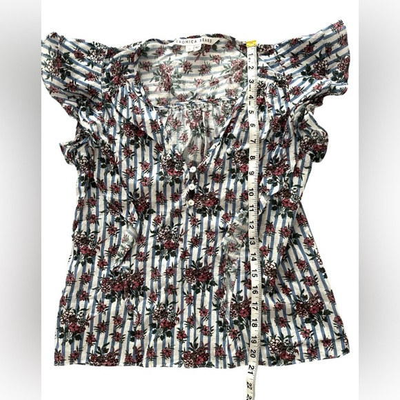 Vernonica Beard Joi Flutter-Sleeve Top, Size 00 - Picture 7 of 9